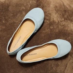 Lucky Brand women's flats, size 8.5, light green in color